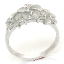Load image into Gallery viewer, Sterling Silver Triple Plumeria Ring
