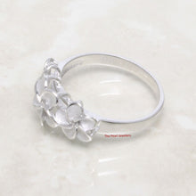 Load image into Gallery viewer, Sterling Silver Triple Plumeria Ring