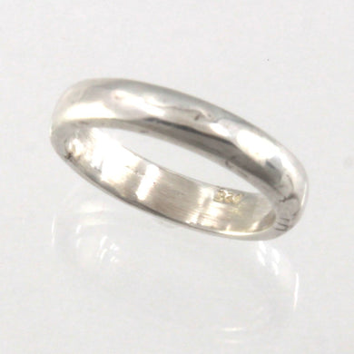 Sterling Silver Personalized Wedding Ring (Unisex)