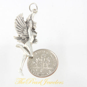 Sterling Silver Winged Fairy Pendant Necklace