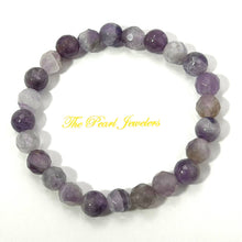 Load image into Gallery viewer, 8mm Super Seven Amethyst Quartz Faceted Stretch Bracelet
