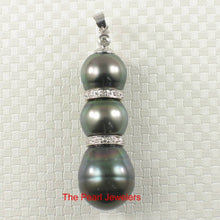 Load image into Gallery viewer, Three-Series Black Tahitian &amp; Cultured Pearls with Diamonds