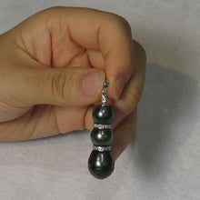 Load image into Gallery viewer, Three-Series Black Tahitian &amp; Cultured Pearls with Diamonds