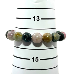 10mm Multicolor Tourmaline Beads Endless Bracelet