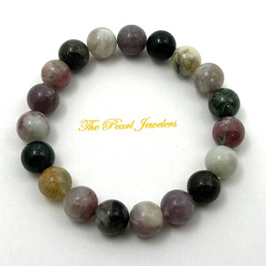 10mm Multicolor Tourmaline Beads Endless Bracelet