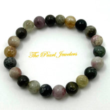 Load image into Gallery viewer, 8mm Multicolor Tourmaline Beads Endless Bracelet