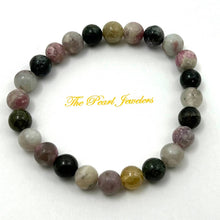 Load image into Gallery viewer, 8mm Multicolor Tourmaline Beads Endless Bracelet