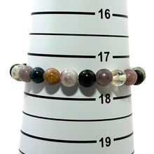 Load image into Gallery viewer, 8mm Multicolor Tourmaline Beads Endless Bracelet