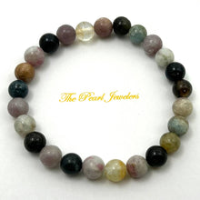 Load image into Gallery viewer, 8mm Multicolor Tourmaline Beads Endless Bracelet