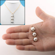 Load image into Gallery viewer, Triple Pearl Pendant – 14k Yellow Gold with White Pearls
