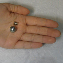 Load image into Gallery viewer, 14k Yellow Gold Tunnel &amp; Diamond Baroque Tahitian Pearl Pendant