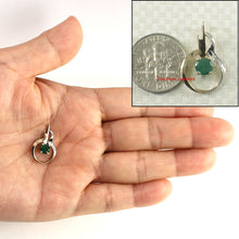 Load image into Gallery viewer, Unique Emerald &amp; Diamond Pendant in Two-Tone 14k Gold