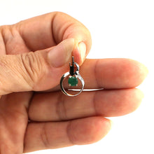 Load image into Gallery viewer, Unique Emerald &amp; Diamond Pendant in Two-Tone 14k Gold