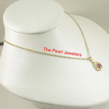 Load image into Gallery viewer, Unique Heart Ruby Pendant in 14k Yellow Gold