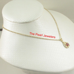 Unique Heart Ruby Pendant in 14k Yellow Gold