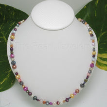 Load image into Gallery viewer, Multicolor Freshwater Pearl Necklace with Sterling Silver Clasp