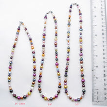 Load image into Gallery viewer, Multicolor Freshwater Pearl Necklace with Sterling Silver Clasp