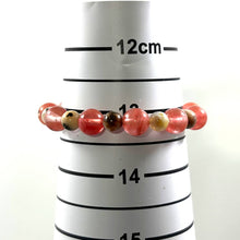 Load image into Gallery viewer, Watermelon Tourmaline &amp; Agate 6mm Bracelet (Darker Pink)