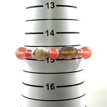 Load image into Gallery viewer, Watermelon Tourmaline &amp; Agate Beaded Stretch Bracelet