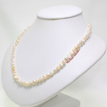 Load image into Gallery viewer, White Baroque Freshwater Pearl Necklace