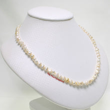 Load image into Gallery viewer, White Baroque Freshwater Pearl Necklace