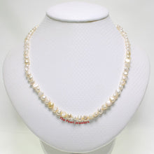 Load image into Gallery viewer, White Baroque Freshwater Pearl Necklace