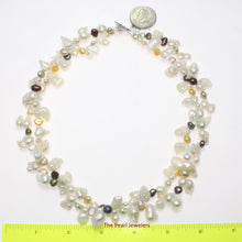 Load image into Gallery viewer, White Baroque Twist Pearl Necklace – 19&quot;