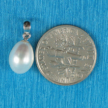 Load image into Gallery viewer, AAA White Freshwater Pearl Pendant – 14k White Gold + Chain Options
