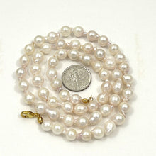 Load image into Gallery viewer, White Akoya Cultured Pearl Necklace with Alloy Trigger Clasp