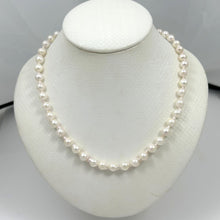 Load image into Gallery viewer, White Akoya Cultured Pearl Necklace with Alloy Trigger Clasp