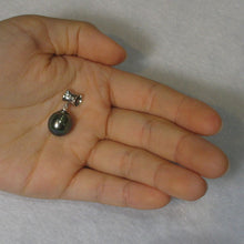 Load image into Gallery viewer, 14k White Gold Cuff &amp; Diamond Baroque Tahitian Pearl Pendant