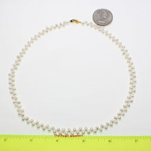 Load image into Gallery viewer, Mini White Freshwater Pearl Lei Necklace