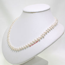 Load image into Gallery viewer, Mini White Freshwater Pearl Lei Necklace