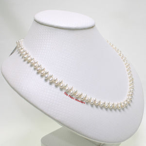 Mini White Freshwater Pearl Lei Necklace