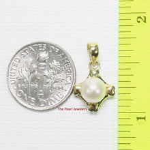 Load image into Gallery viewer, White Pearl Love Hearts Pendant – 14k Yellow Gold