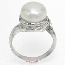 Load image into Gallery viewer, Solid Sterling Silver .925 White 9–10 mm Freshwater Pearl Solitaire Ring