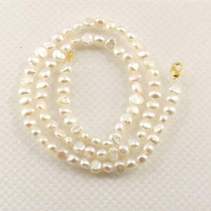 White Baby Baroque Pearl Necklace