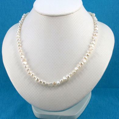 White Baby Baroque Pearl Necklace