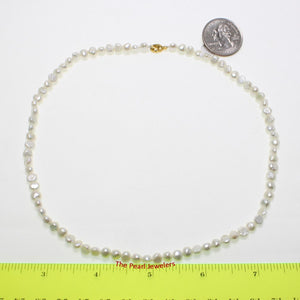 White Baby Baroque Pearl Necklace