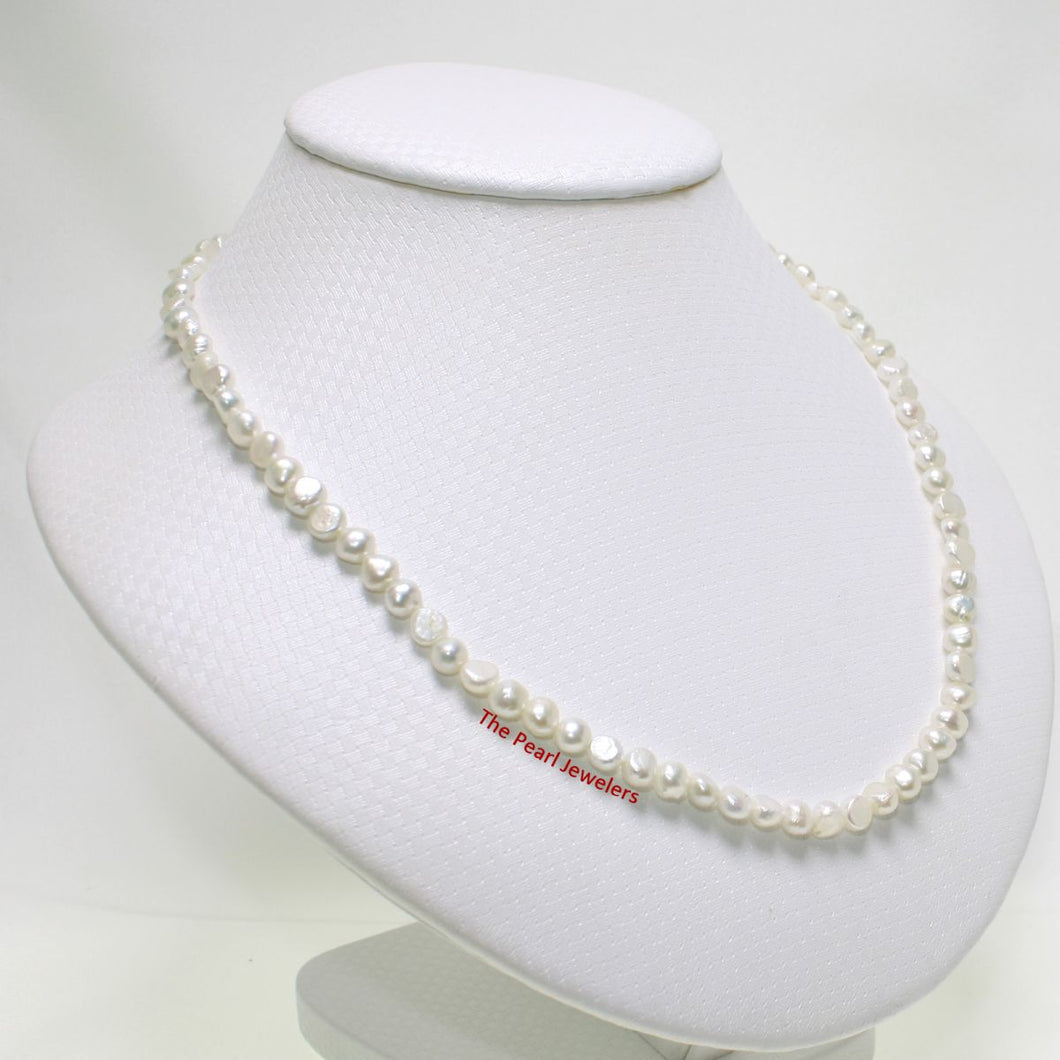 White Baby Baroque Pearl Necklace
