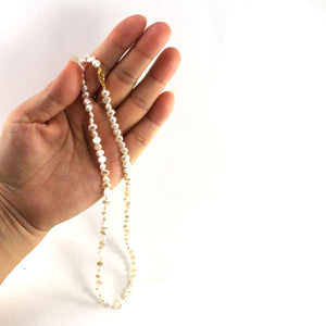 White Baby Baroque Pearl Necklace