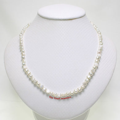 White Baby Baroque Pearl Necklace