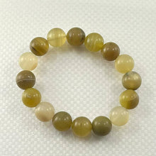 Load image into Gallery viewer, 12mm Yellow Opal Beads Endless Stretch Bracelet