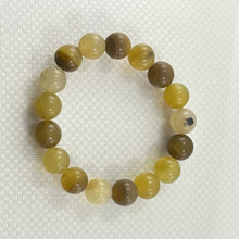 Load image into Gallery viewer, 12mm Yellow Opal Beads Endless Stretch Bracelet