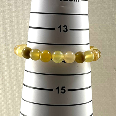 8mm Yellow Opal Beads Endless Bracelet