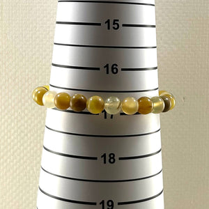 8mm Yellow Opal Beads Endless Bracelet