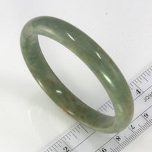 Load image into Gallery viewer, A Grade Bean Green Jadeite Modern Round Solid Bangle – 11mm Width