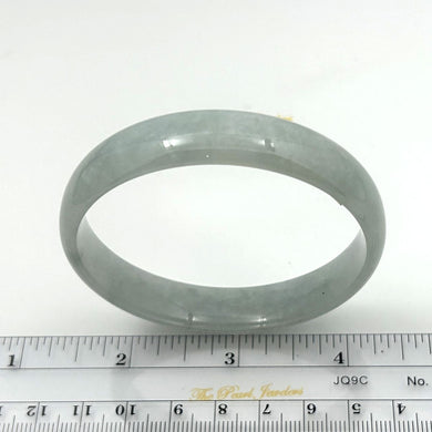 A Grade Celadon Green Jadeite Hand-Carved Bangle – 12mm Width