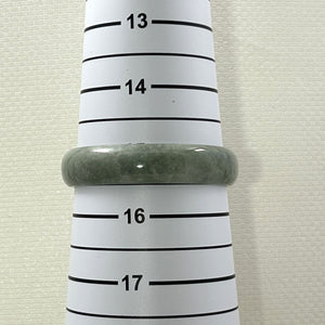 A Grade Celadon Green Jadeite Hand-Carved Bangle – 49mm Inner Diameter