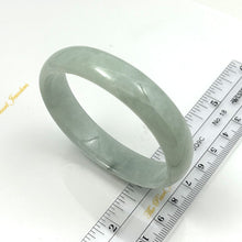 Load image into Gallery viewer, A Grade Celadon Green Jadeite Hand-Carved Oval Bangle – 14mm Width